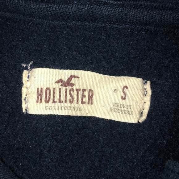 Dark Blue Hollister Hoodie Size Small - Picture 6 of 6